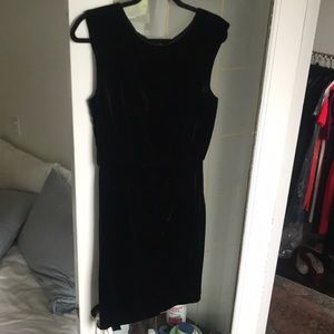 Theory black velvet dress - size 8